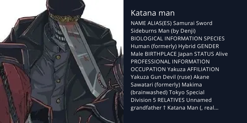 Katana man - Bot Profile